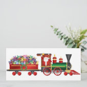 Carte d'invitation du Père Noël (Debout devant)