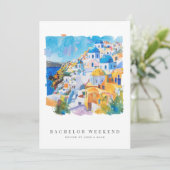 Carte d'invitation du week-end de baccalauréat méd (Debout devant)