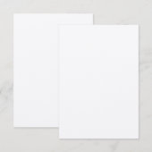 Carte d'invitation écru en feutre rustique 8,9 cm (Devant / Derrière)