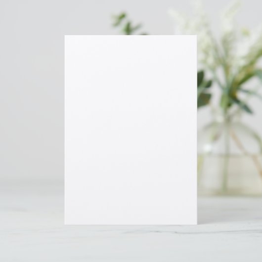 Carte d'invitation écru en feutre rustique 8,9 cm (Debout devant)