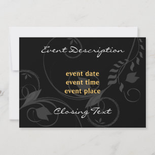 Carte d'invitation élégante