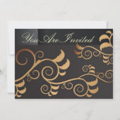 Carte d'invitation élégante (Dos)