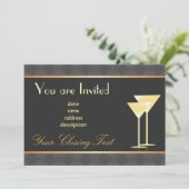 Carte d'invitation élégante (Debout devant)