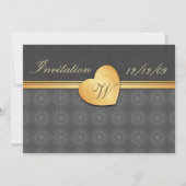 Carte d'invitation élégante (Dos)
