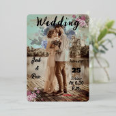 Carte d'invitation élégante (Debout devant)