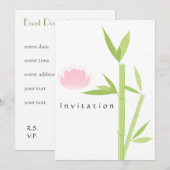 Carte d'invitation élégante de Spa (Devant / Derrière)