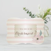 Carte d'invitation élégante moderne rayée pour dem (Debout devant)