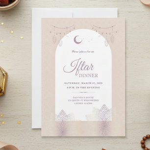 Carte d'invitation élégante pour le dîner Iftar