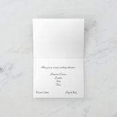 CARTE D'INVITATION ÉLÉGANTE POUR MARIAGE (Intérieur)