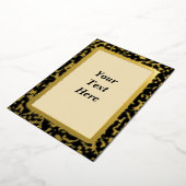 Carte d'invitation élégante vierge avec feuille d' (Rotation)