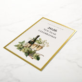 Carte d'invitation en feuille de métal personnalis (Rotation)