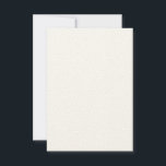 Carte d'invitation en feutre écru rustique 8,9 cm<br><div class="desc">Élevez vos occasions spéciales avec des invitations personnalisées en papier écru feutré 3, 5" x 5".</div>