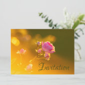 Carte d'invitation Enchantant avec Orchidée (Debout devant)