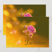 Carte d'invitation Enchantant avec Orchidée (Devant / Derrière)