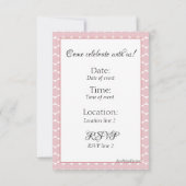 carte d'invitation en'Dear'ing (Dos)