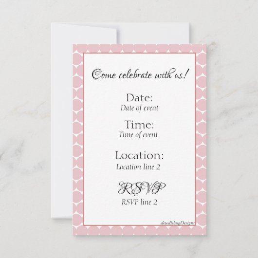 carte d'invitation en'Dear'ing (Dos)