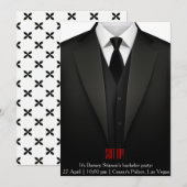 Carte d'invitation enterrement de vie de garçon ha (Devant / Derrière)