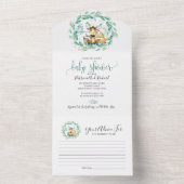 Carte d'invitation et de conseil pour le Baby show (À l'intérieur)