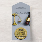 Carte d'invitation et de félicitations pour les av (À l'intérieur)