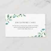 Carte d'invitation Eucalyptus (Devant)