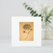 Carte d'invitation/félicitations Hydrangea assourd (Debout devant)
