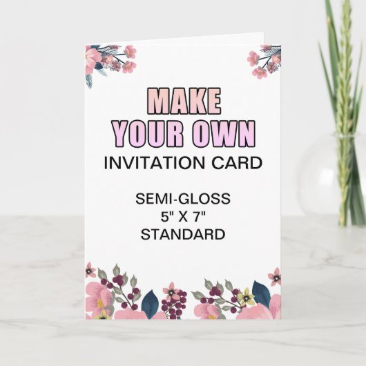 Carte d'invitation Fiançailles lustrée personnalis (Devant)