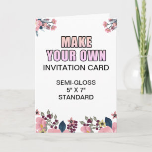 Carte d'invitation Fiançailles lustrée personnalis