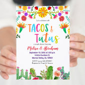 Carte d'Invitation Fiesta Tacos et Tutus Baby show
