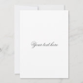 Carte d'invitation Fleur de Gerbera Rouge Pâle (Dos)