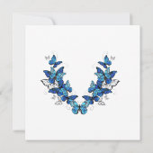 Carte d'invitation fleur de papillon (Dos)