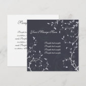 Carte d'invitation florale (Devant / Derrière)