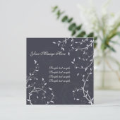 Carte d'invitation florale (Debout devant)