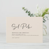 Carte d'invitation florale de la Saint-Galentin (Debout devant)