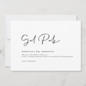 Carte d'invitation florale de la Saint-Galentin (Devant)