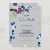 Carte d'invitation - Forêt Romantique (Devant / Derrière)