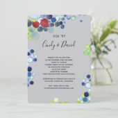 Carte d'invitation - Forêt Romantique (Debout devant)