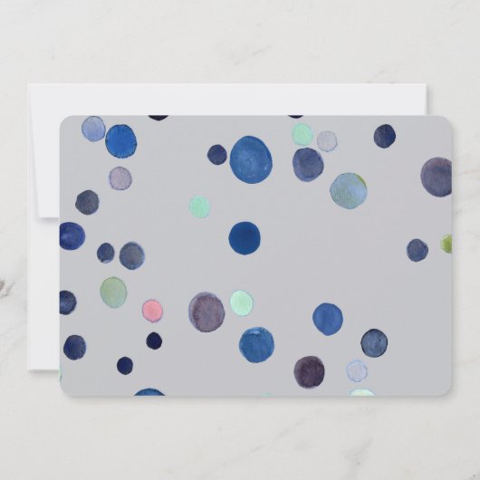 Carte d'invitation - Forêt Romantique (Dos)