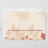 Carte d'invitation Friends et Flannel Friendsgivin (Dos)