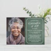 CARTE D'INVITATION FUNÉRAIRE DE CÉLÉBRATION DE LA (Debout devant)
