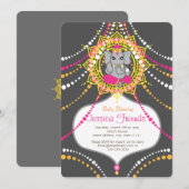 Carte d'invitation Ganesha Baby shower 5" x 7" (Devant / Derrière)