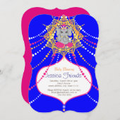 Carte d'invitation Ganesha Baby shower 5" x 7" (Devant / Derrière)