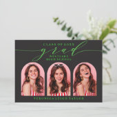 CARTE D'INVITATION GRADUATION ARC MINIMALISTE SIMP (Debout devant)