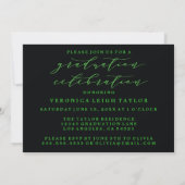 CARTE D'INVITATION GRADUATION ARC MINIMALISTE SIMP (Dos)