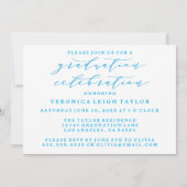 CARTE D'INVITATION GRADUATION ARC MINIMALISTE SIMP (Dos)