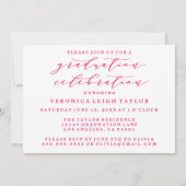 CARTE D'INVITATION GRADUATION ARC MINIMALISTE SIMP (Dos)