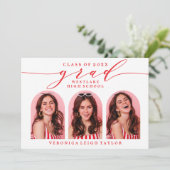 CARTE D'INVITATION GRADUATION ARC MINIMALISTE SIMP (Debout devant)