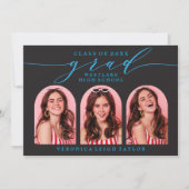 CARTE D'INVITATION GRADUATION ARC MINIMALISTE SIMP (Devant)
