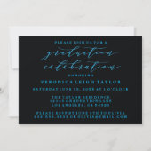 CARTE D'INVITATION GRADUATION ARC MINIMALISTE SIMP (Dos)