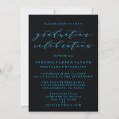 CARTE D'INVITATION GRADUATION ARC MINIMALISTE SIMP (Dos)