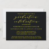 CARTE D'INVITATION GRADUATION ARC MINIMALISTE SIMP (Dos)